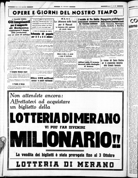 Il Tevere : quotidiano di Mezzogiorno