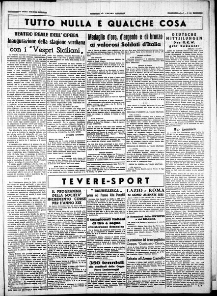 Il Tevere : quotidiano di Mezzogiorno