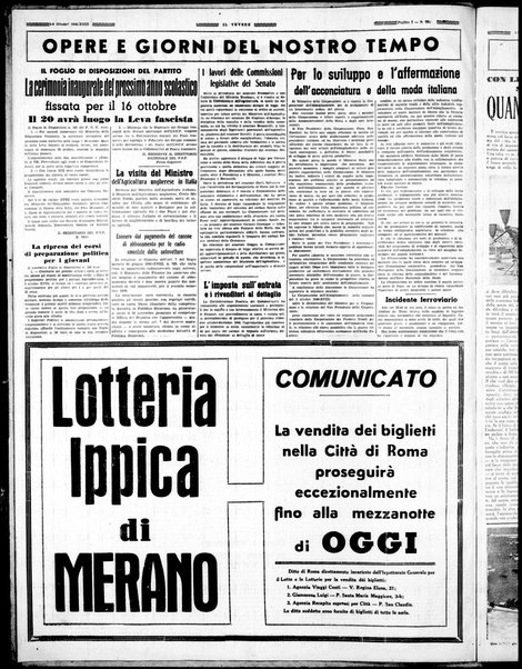 Il Tevere : quotidiano di Mezzogiorno