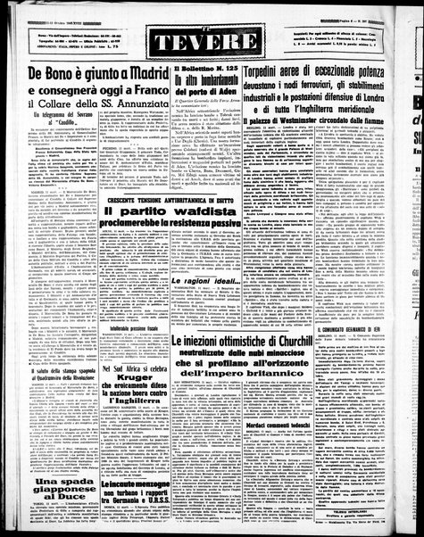 Il Tevere : quotidiano di Mezzogiorno