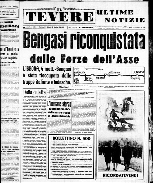 Il Tevere : quotidiano di Mezzogiorno