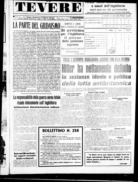 Il Tevere : quotidiano di Mezzogiorno