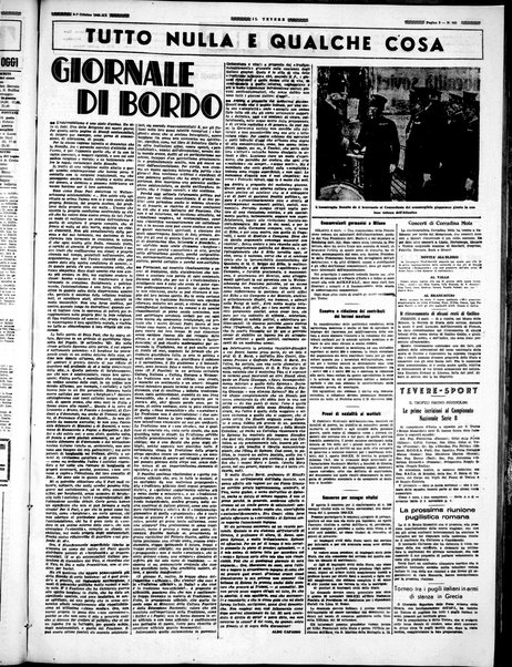 Il Tevere : quotidiano di Mezzogiorno