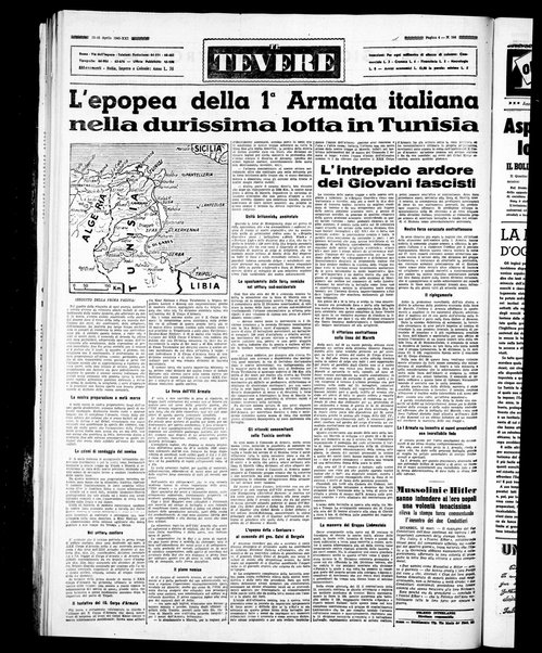 Il Tevere : quotidiano di Mezzogiorno