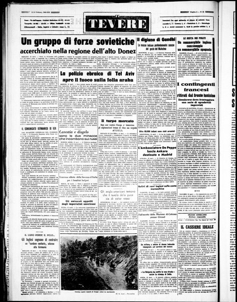 Il Tevere : quotidiano di Mezzogiorno