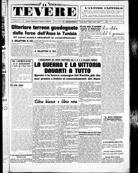 Il Tevere : quotidiano di Mezzogiorno