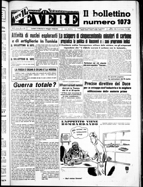 Il Tevere : quotidiano di Mezzogiorno