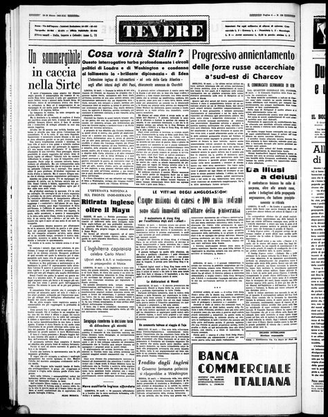 Il Tevere : quotidiano di Mezzogiorno