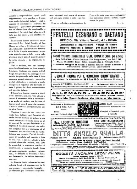 L'Italia nelle industrie e nei commerci rassegna mensile del Movimento economico in Italia