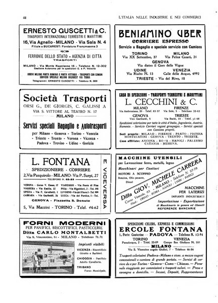 L'Italia nelle industrie e nei commerci rassegna mensile del Movimento economico in Italia