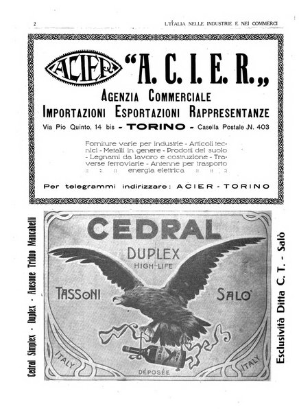 L'Italia nelle industrie e nei commerci rassegna mensile del Movimento economico in Italia