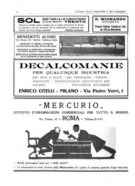 L'Italia nelle industrie e nei commerci rassegna mensile del Movimento economico in Italia