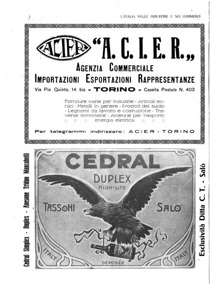 L'Italia nelle industrie e nei commerci rassegna mensile del Movimento economico in Italia