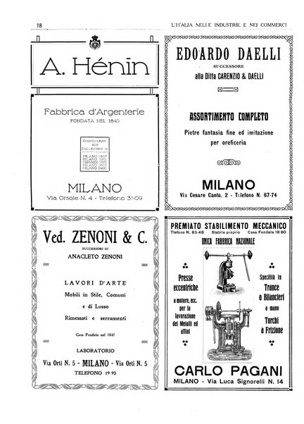 L'Italia nelle industrie e nei commerci rassegna mensile del Movimento economico in Italia