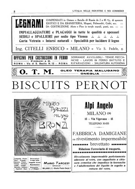 L'Italia nelle industrie e nei commerci rassegna mensile del Movimento economico in Italia