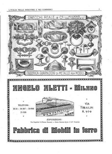 L'Italia nelle industrie e nei commerci rassegna mensile del Movimento economico in Italia