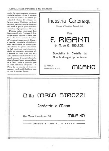 L'Italia nelle industrie e nei commerci rassegna mensile del Movimento economico in Italia