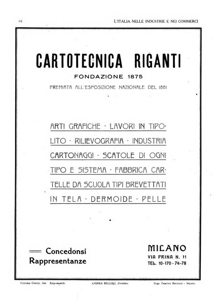 L'Italia nelle industrie e nei commerci rassegna mensile del Movimento economico in Italia