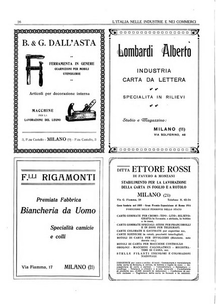 L'Italia nelle industrie e nei commerci rassegna mensile del Movimento economico in Italia