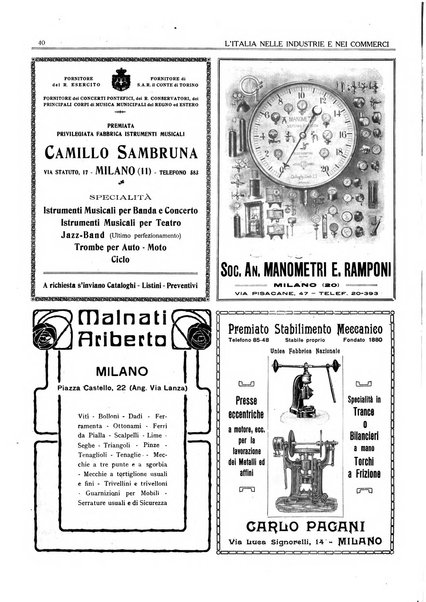 L'Italia nelle industrie e nei commerci rassegna mensile del Movimento economico in Italia