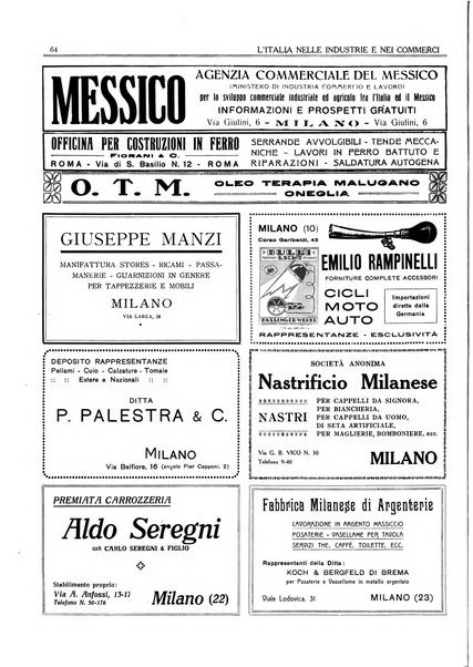 L'Italia nelle industrie e nei commerci rassegna mensile del Movimento economico in Italia