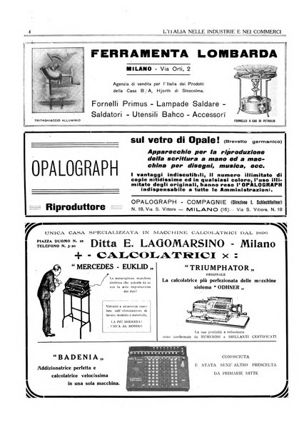 L'Italia nelle industrie e nei commerci rassegna mensile del Movimento economico in Italia