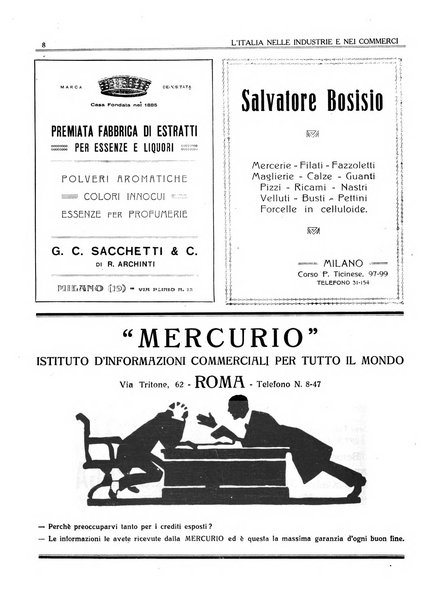 L'Italia nelle industrie e nei commerci rassegna mensile del Movimento economico in Italia