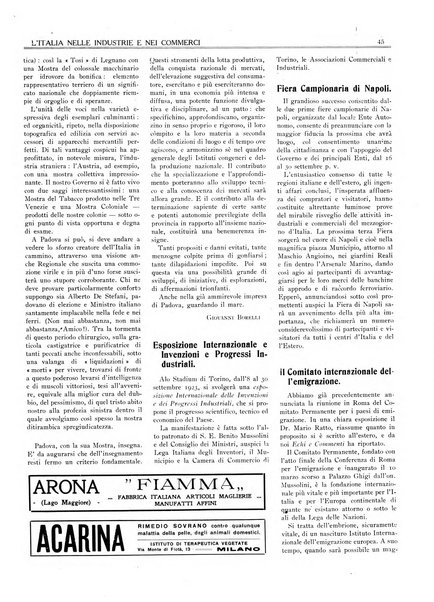 L'Italia nelle industrie e nei commerci rassegna mensile del Movimento economico in Italia