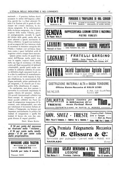 L'Italia nelle industrie e nei commerci rassegna mensile del Movimento economico in Italia