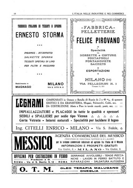 L'Italia nelle industrie e nei commerci rassegna mensile del Movimento economico in Italia