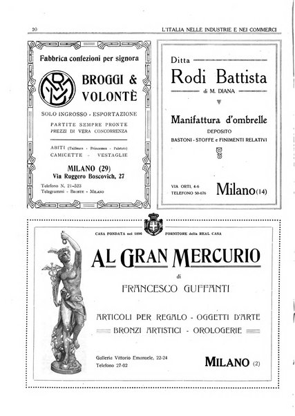 L'Italia nelle industrie e nei commerci rassegna mensile del Movimento economico in Italia