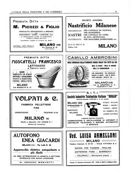 L'Italia nelle industrie e nei commerci rassegna mensile del Movimento economico in Italia