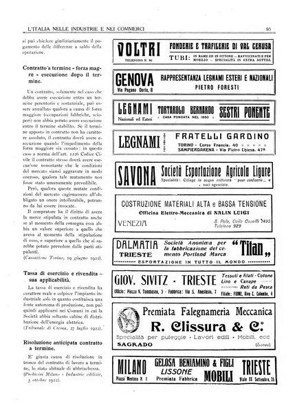 L'Italia nelle industrie e nei commerci rassegna mensile del Movimento economico in Italia