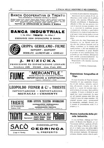 L'Italia nelle industrie e nei commerci rassegna mensile del Movimento economico in Italia