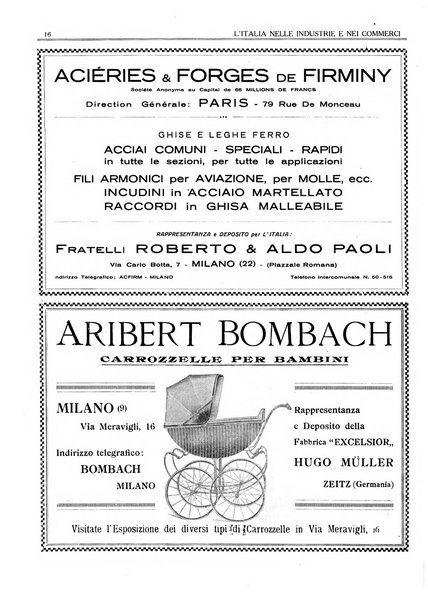 L'Italia nelle industrie e nei commerci rassegna mensile del Movimento economico in Italia