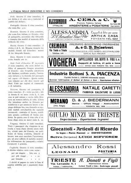 L'Italia nelle industrie e nei commerci rassegna mensile del Movimento economico in Italia