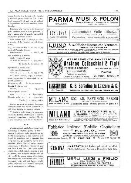 L'Italia nelle industrie e nei commerci rassegna mensile del Movimento economico in Italia