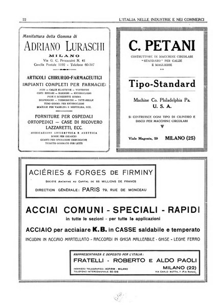 L'Italia nelle industrie e nei commerci rassegna mensile del Movimento economico in Italia