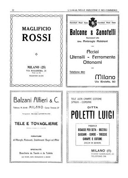 L'Italia nelle industrie e nei commerci rassegna mensile del Movimento economico in Italia