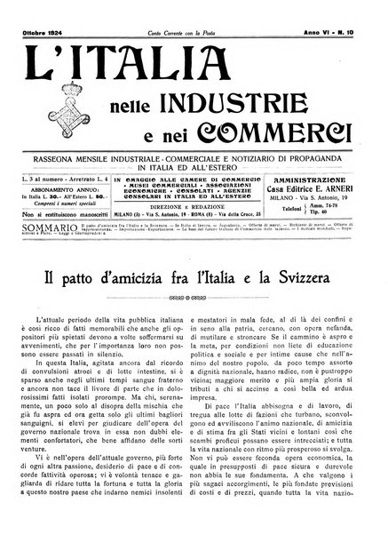 L'Italia nelle industrie e nei commerci rassegna mensile del Movimento economico in Italia