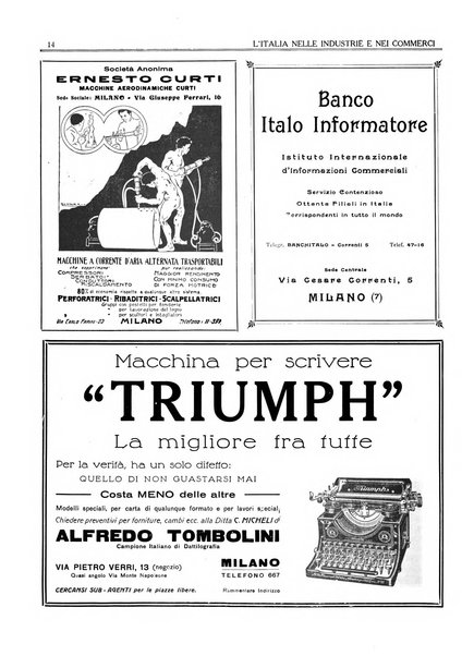 L'Italia nelle industrie e nei commerci rassegna mensile del Movimento economico in Italia