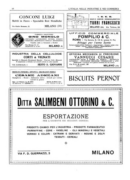 L'Italia nelle industrie e nei commerci rassegna mensile del Movimento economico in Italia