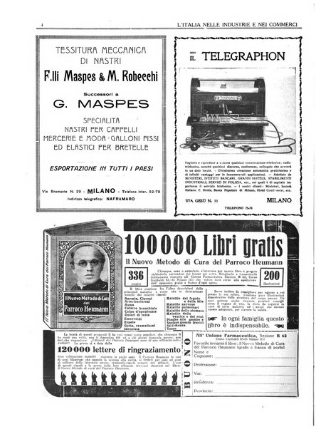 L'Italia nelle industrie e nei commerci rassegna mensile del Movimento economico in Italia