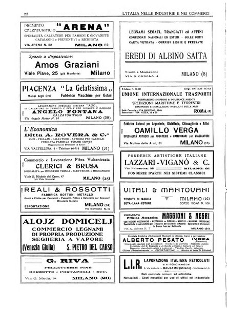 L'Italia nelle industrie e nei commerci rassegna mensile del Movimento economico in Italia