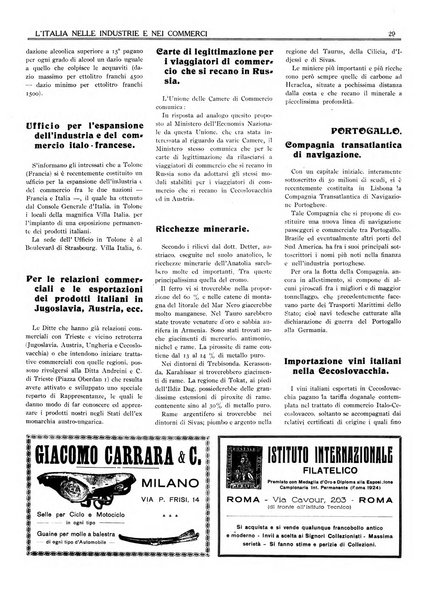 L'Italia nelle industrie e nei commerci rassegna mensile del Movimento economico in Italia