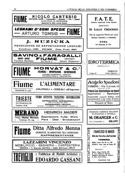 L'Italia nelle industrie e nei commerci rassegna mensile del Movimento economico in Italia