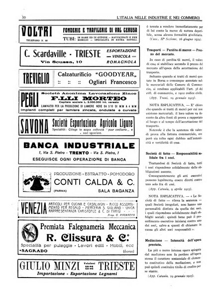 L'Italia nelle industrie e nei commerci rassegna mensile del Movimento economico in Italia