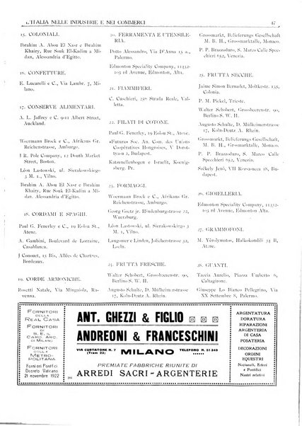 L'Italia nelle industrie e nei commerci rassegna mensile del Movimento economico in Italia