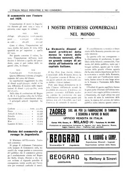 L'Italia nelle industrie e nei commerci rassegna mensile del Movimento economico in Italia