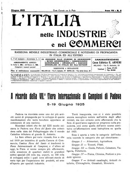 L'Italia nelle industrie e nei commerci rassegna mensile del Movimento economico in Italia